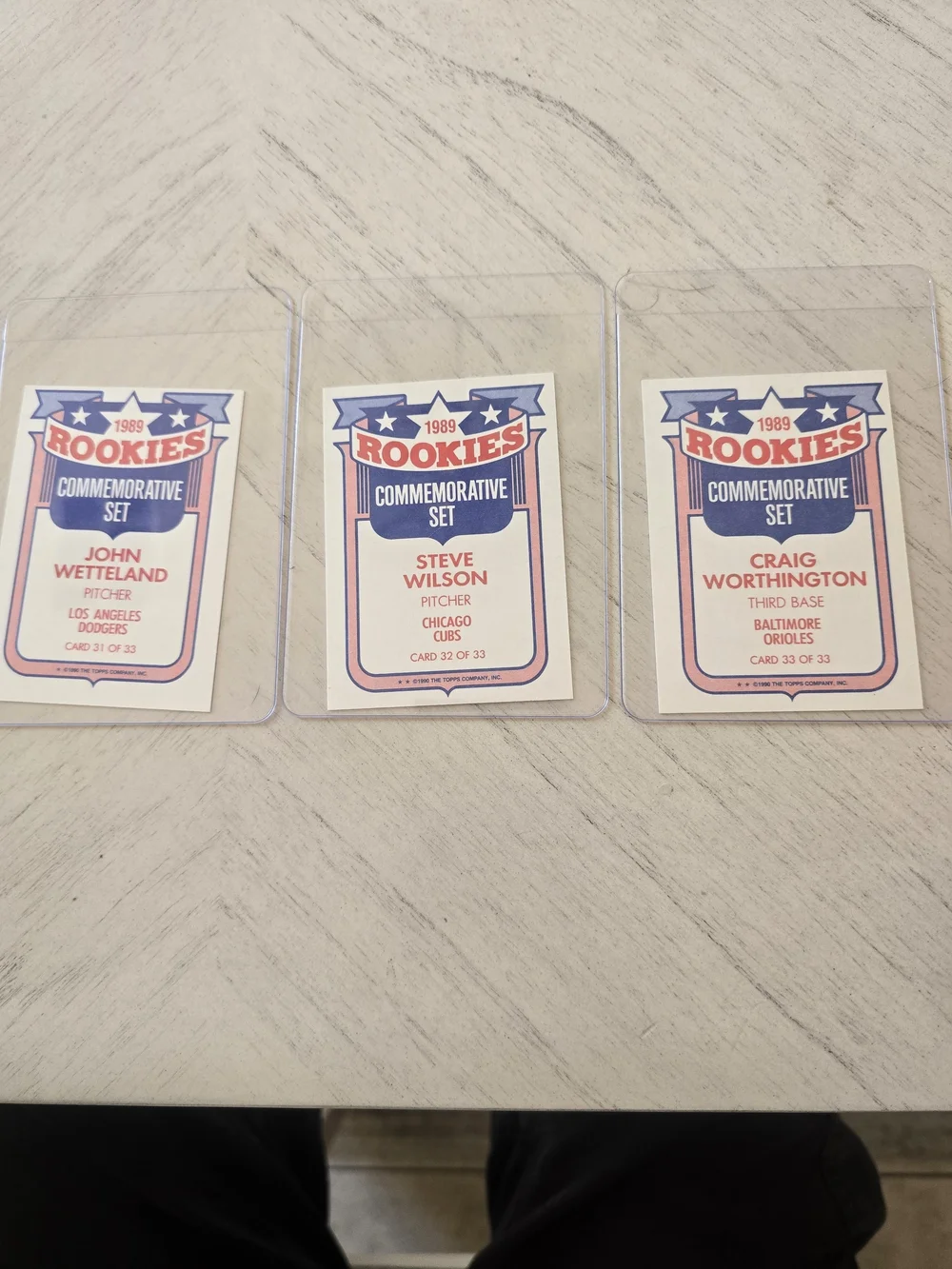 Topps 1989 Rookies Commemorative Full Set Of 33 Baseball Cards